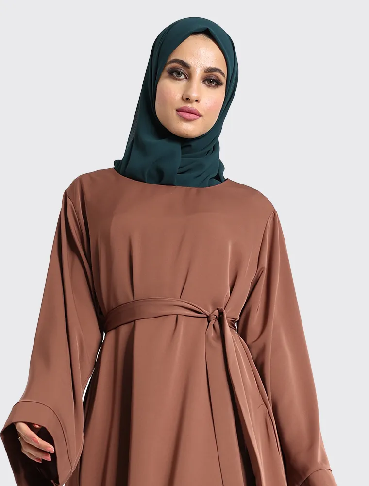 Mocha Plain Abaya